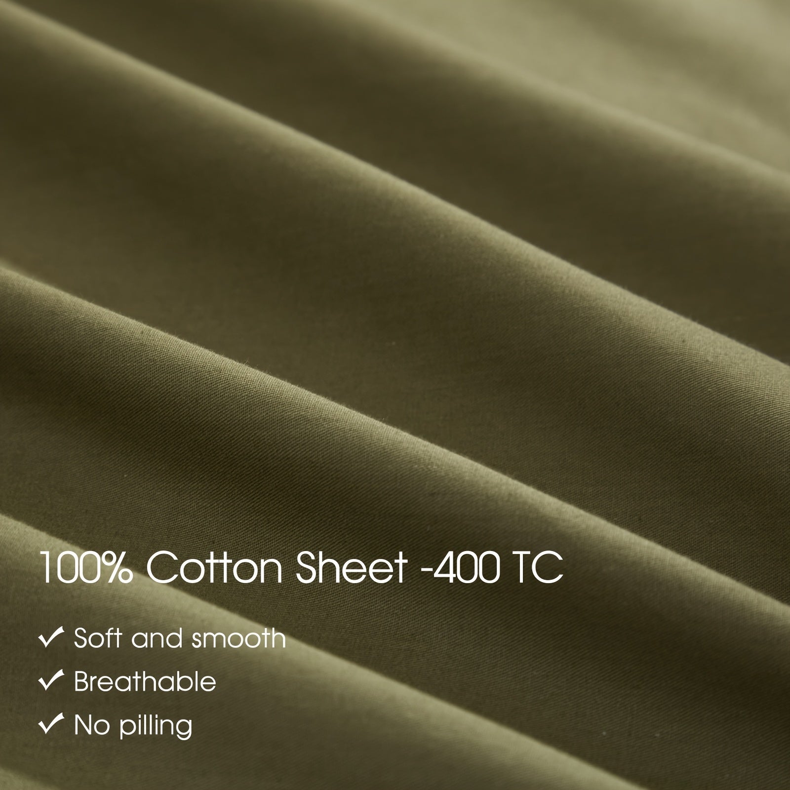 1 Set IVELLOW 600 Thread Count Sheet Set - Deep Pocket, All-Season, Sanded Craftsmanship, Digital Print Floral Pattern, Soft Breathable Fitted & Flat Sheets with Elastic Band, Machine Washable